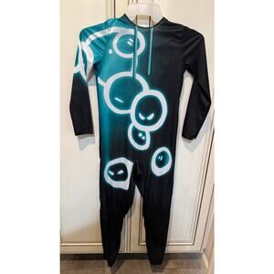 Fortnite Grimey Halloween costume body suit only Kid 10-12 large